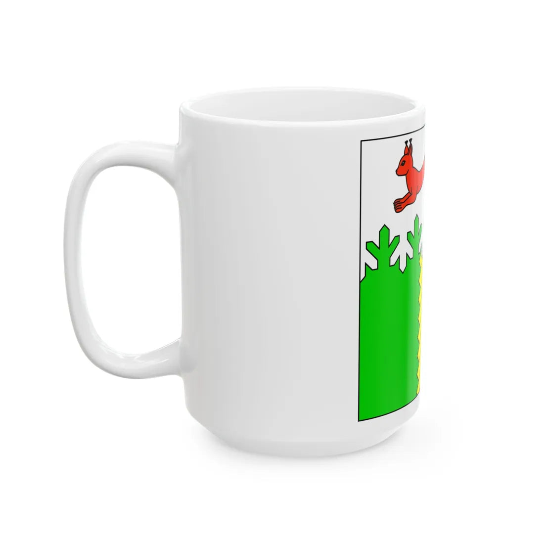 Flag of Kivertsi (Ukraine) White Coffee Mug - Go Mug Yourself