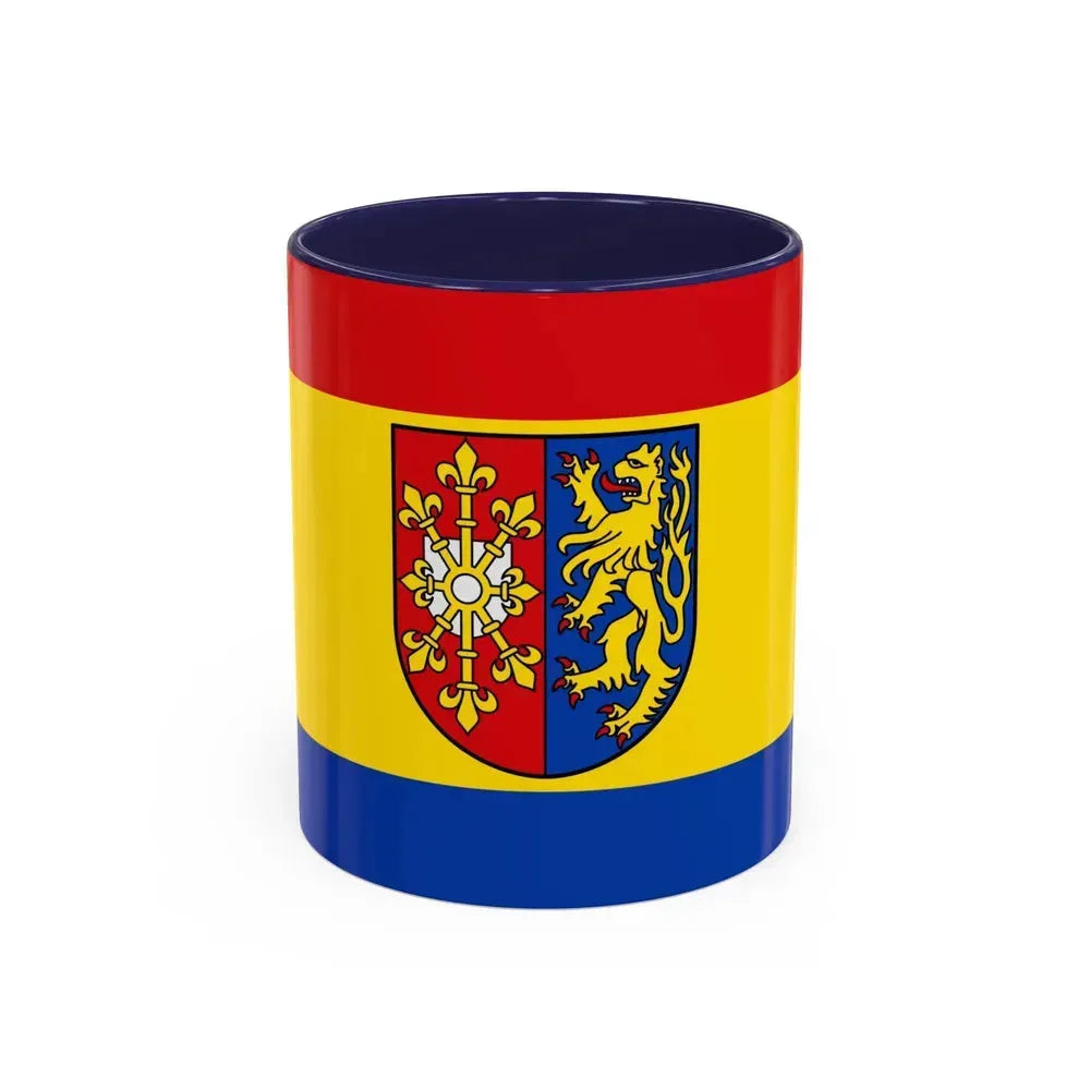 Flag of Kleve Germany - Accent Coffee Mug 11oz Navy - Go Mug Yourself