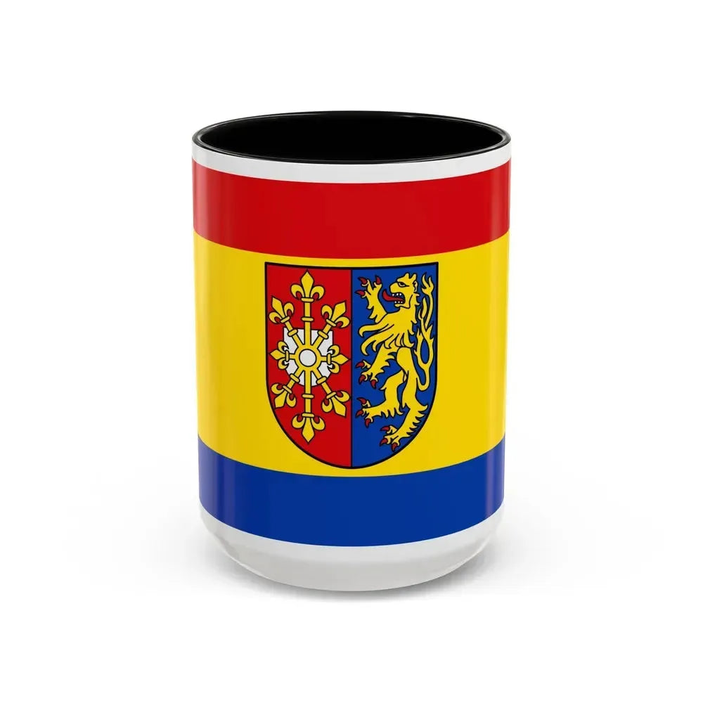 Flag of Kleve Germany - Accent Coffee Mug 15oz Black - Go Mug Yourself