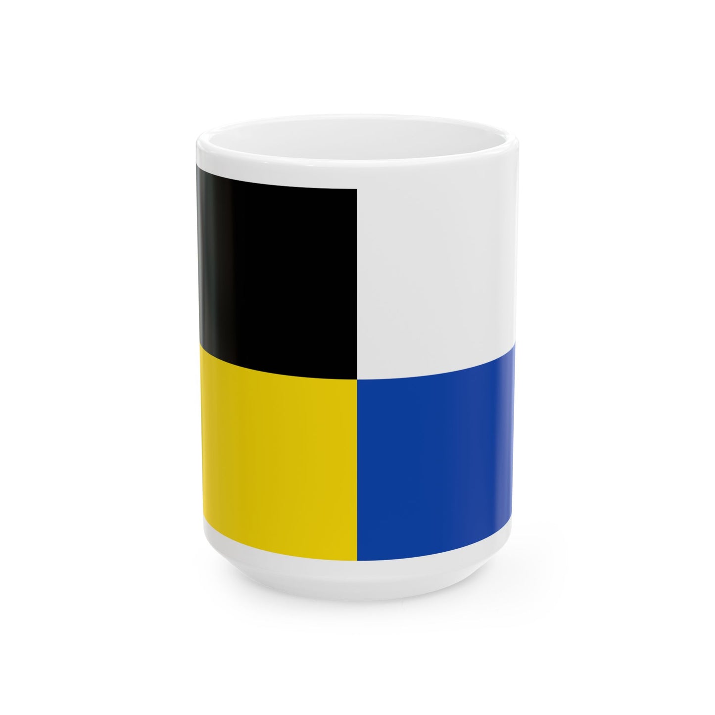 Flag of Kluisbergen (Belgium) White Coffee Mug-15oz-Go Mug Yourself