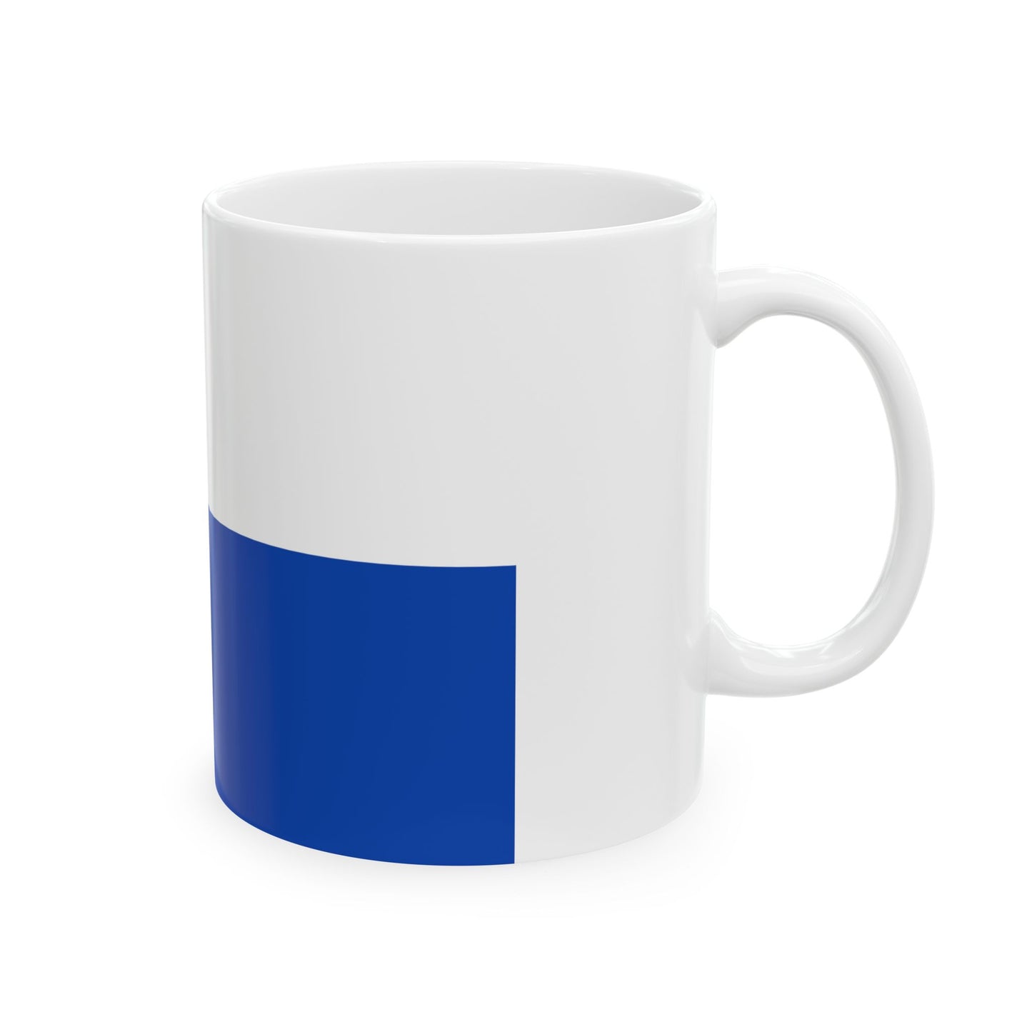 Flag of Kluisbergen (Belgium) White Coffee Mug-Go Mug Yourself