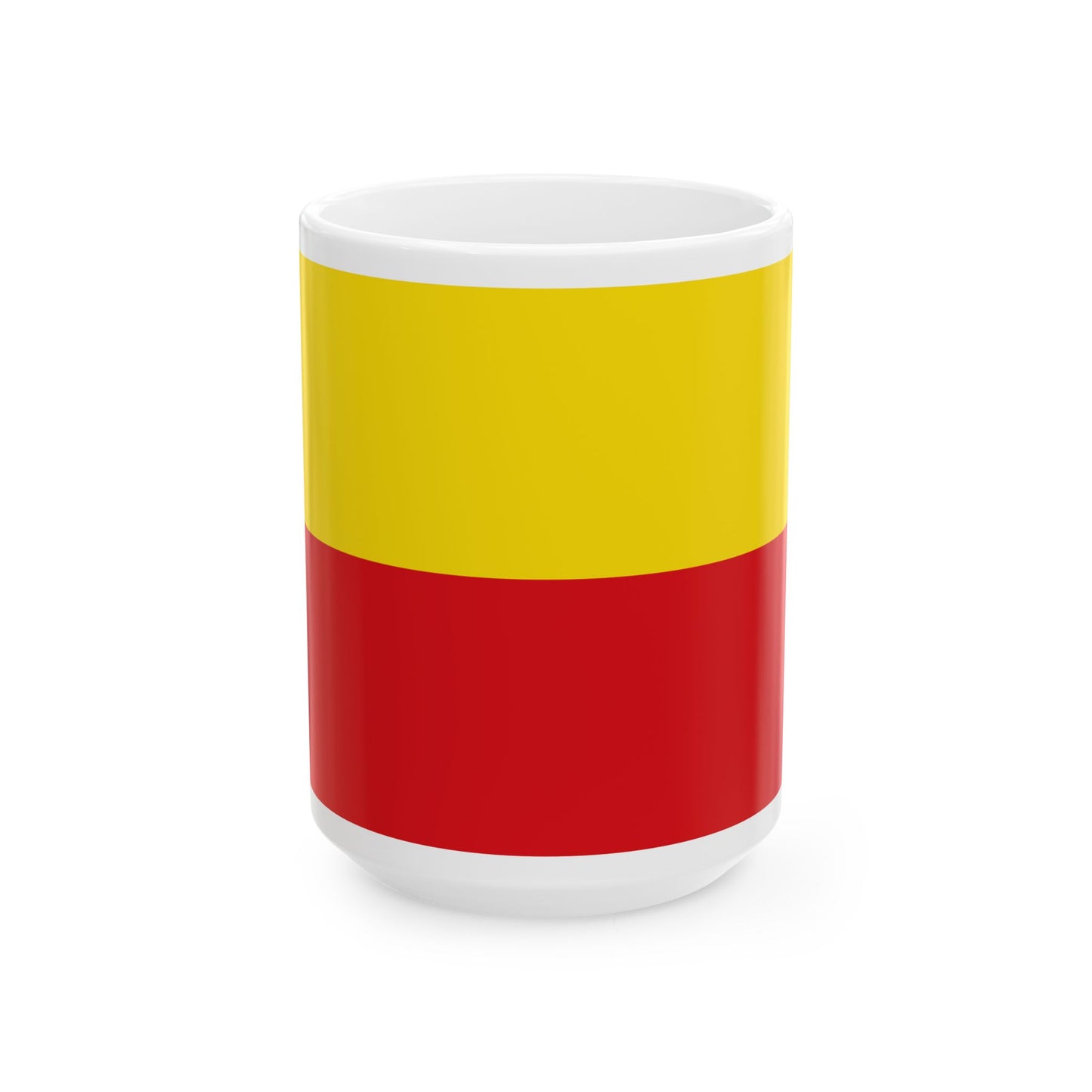 Flag of Knesselare (Belgium) White Coffee Mug-15oz-Go Mug Yourself