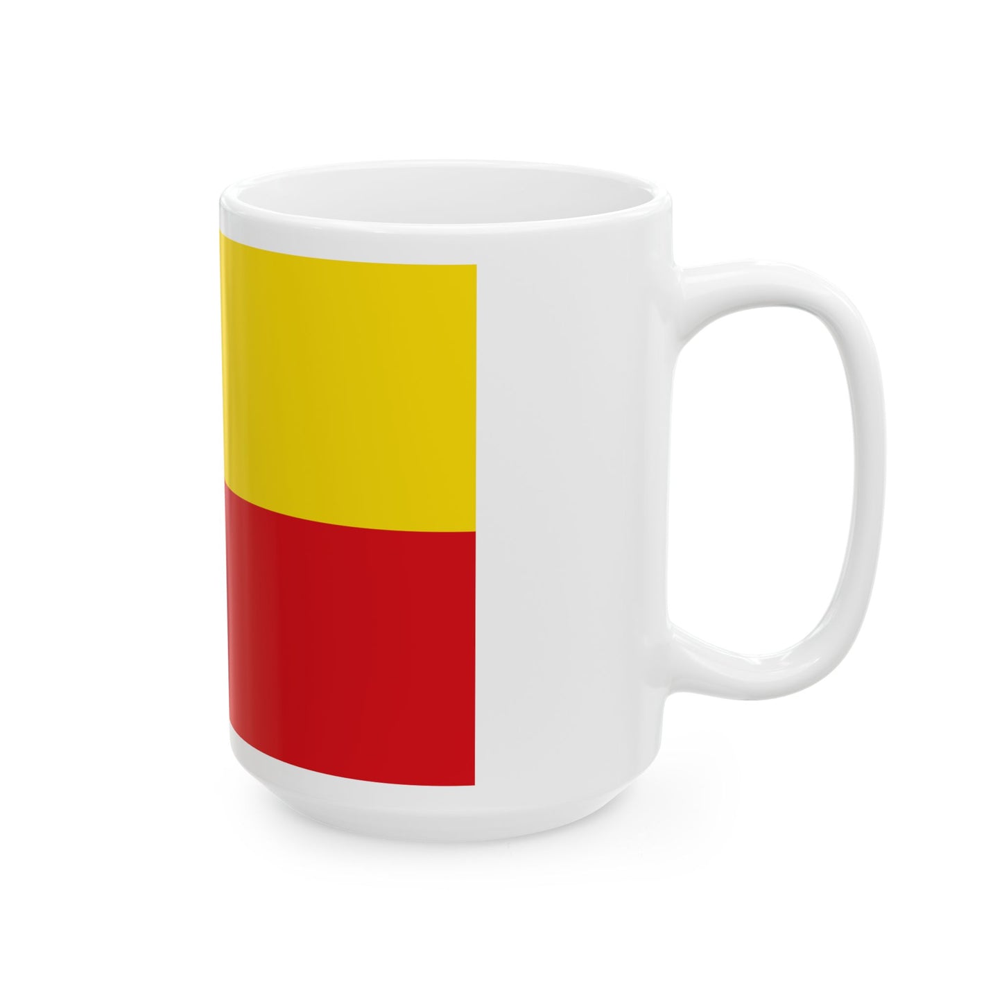 Flag of Knesselare (Belgium) White Coffee Mug-Go Mug Yourself