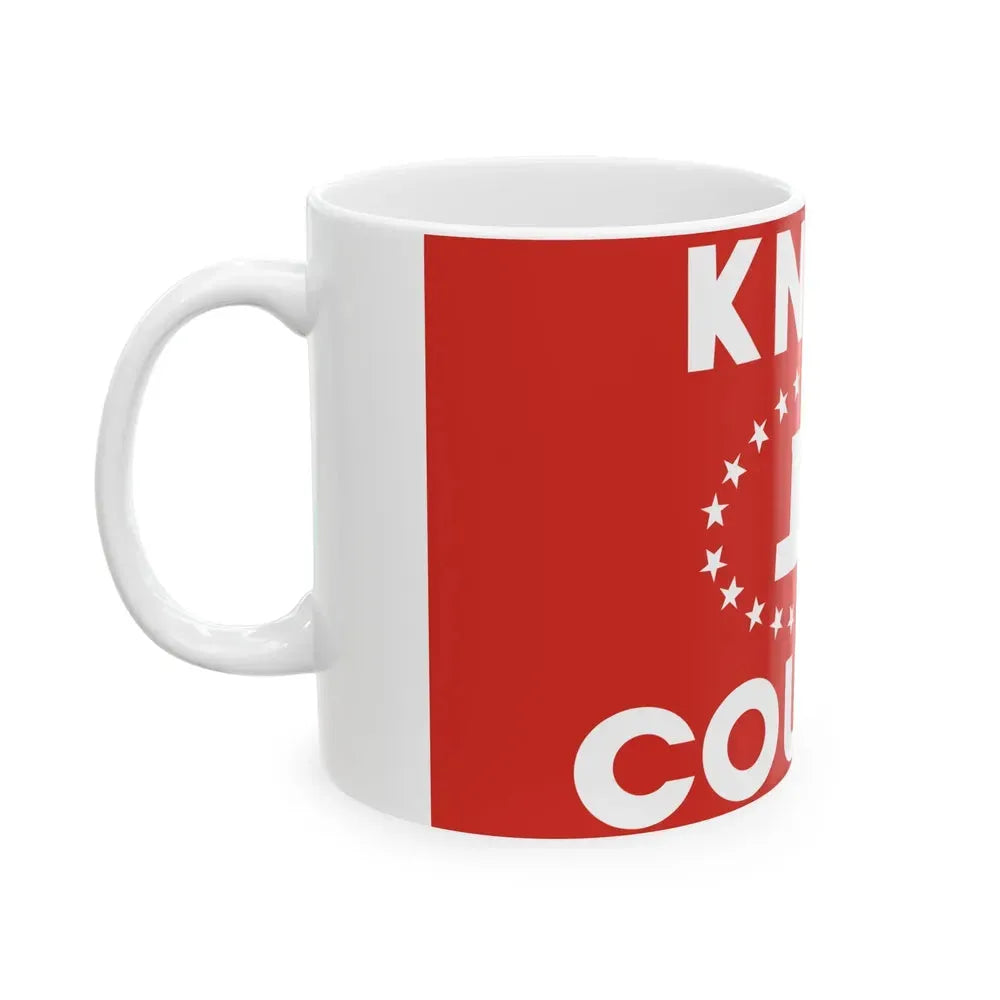 Flag of Knox County Ohio (United States) White Coffee Mug - Go Mug Yourself