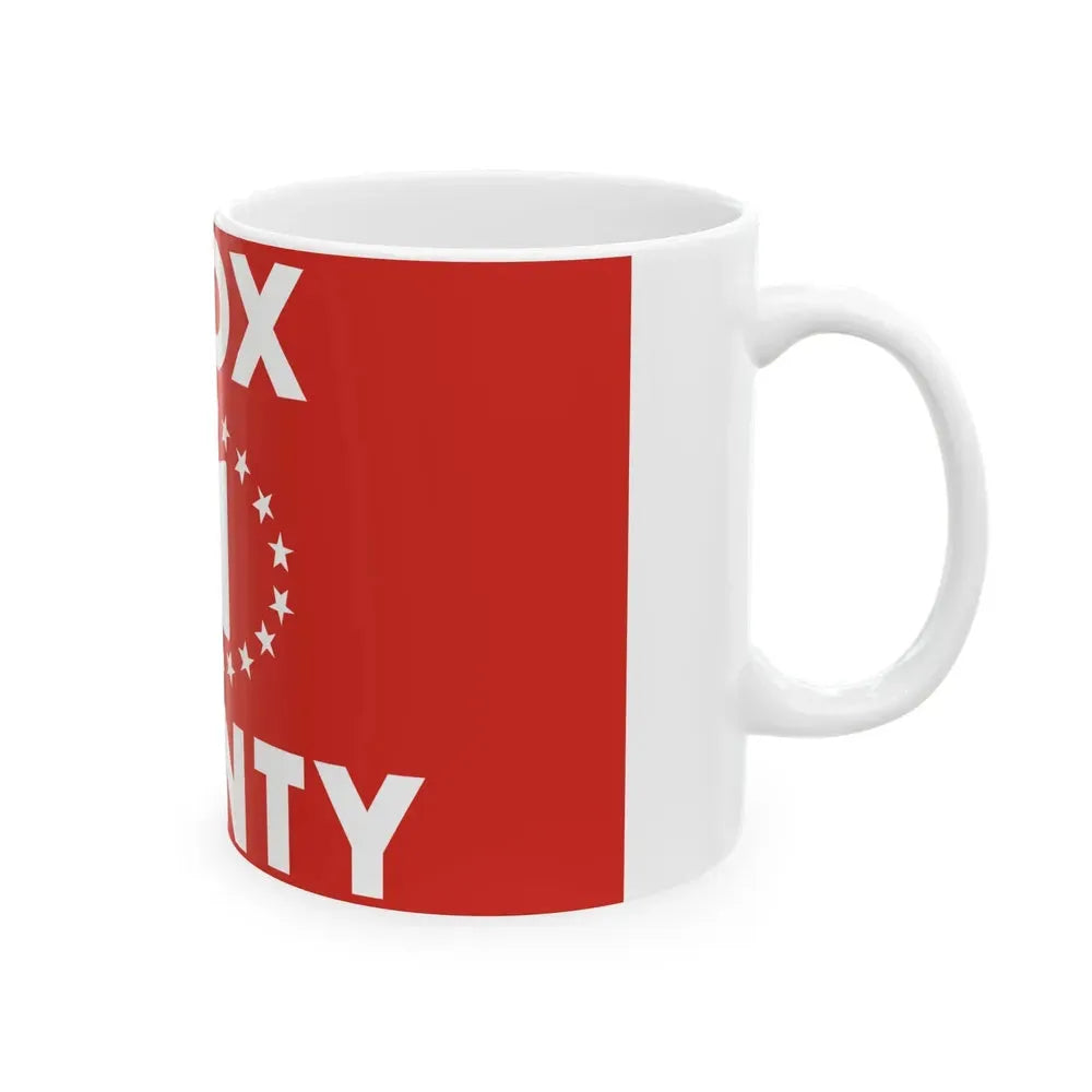 Flag of Knox County Ohio (United States) White Coffee Mug - Go Mug Yourself