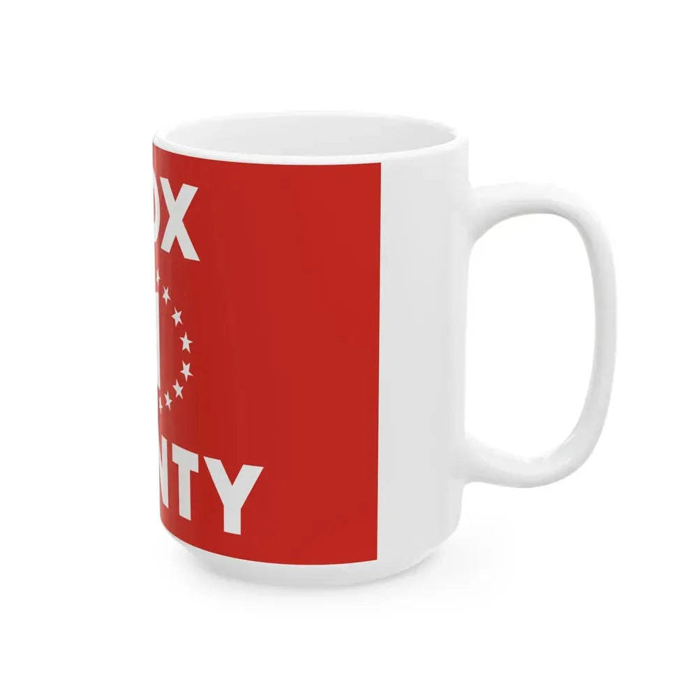Flag of Knox County Ohio (United States) White Coffee Mug - Go Mug Yourself