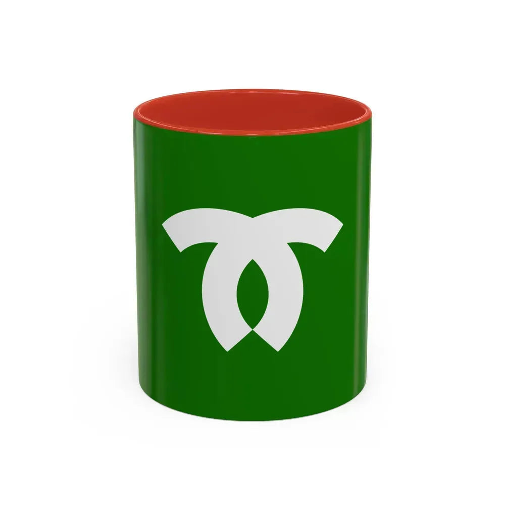 Flag of Kobe Japan - Accent Coffee Mug 11oz Red - Go Mug Yourself