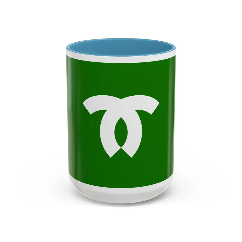 Flag of Kobe Japan - Accent Coffee Mug 15oz Light Blue - Go Mug Yourself