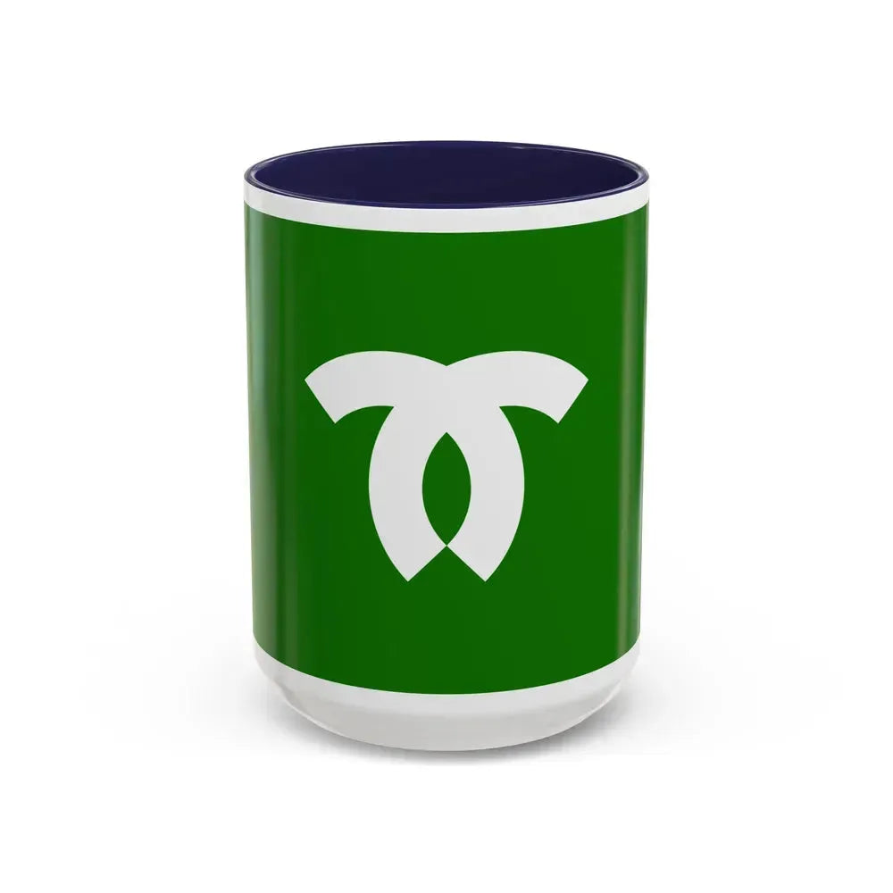 Flag of Kobe Japan - Accent Coffee Mug 15oz Navy - Go Mug Yourself