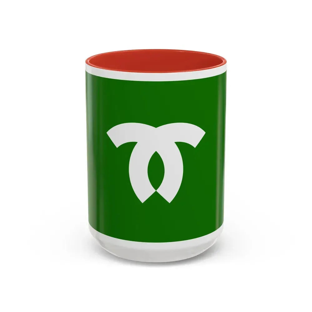 Flag of Kobe Japan - Accent Coffee Mug 15oz Red - Go Mug Yourself