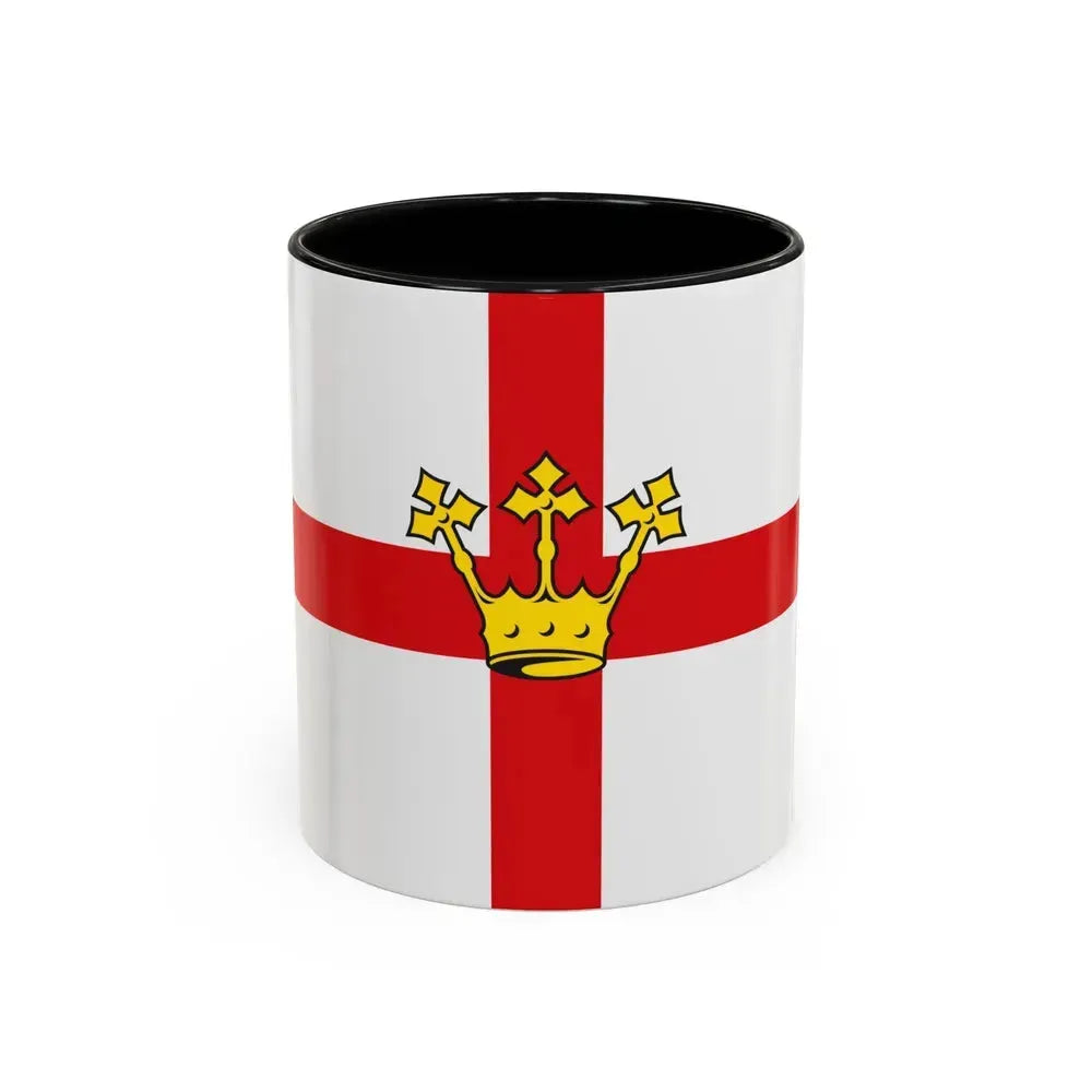 Flag of Koblenz Germany - Accent Coffee Mug 11oz Black - Go Mug Yourself