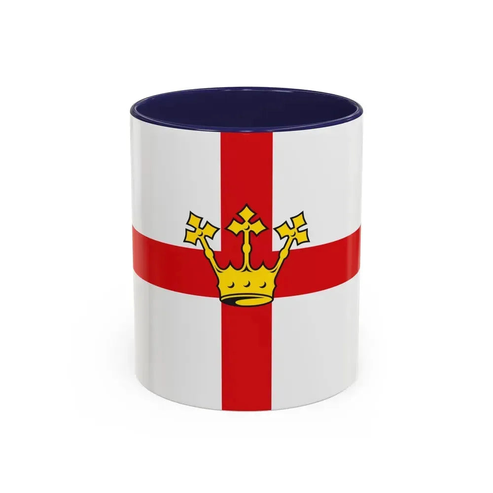 Flag of Koblenz Germany - Accent Coffee Mug 11oz Navy - Go Mug Yourself