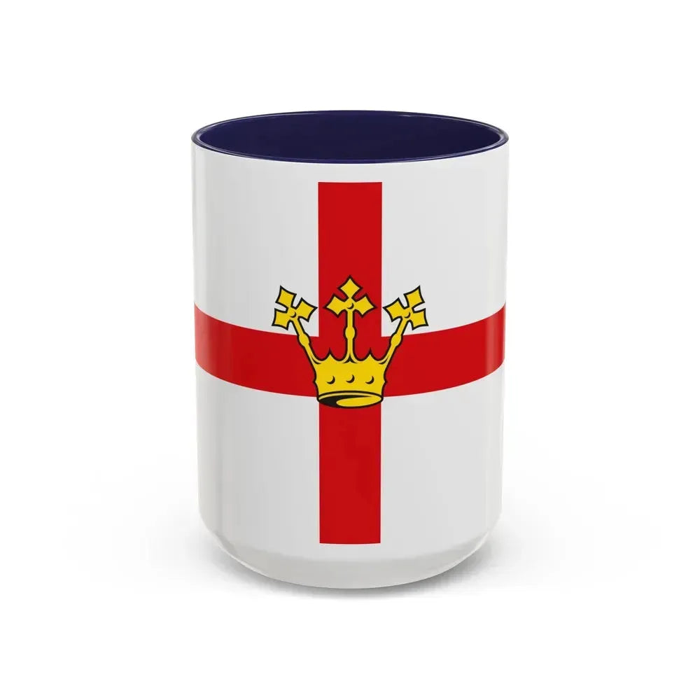 Flag of Koblenz Germany - Accent Coffee Mug 15oz Navy - Go Mug Yourself