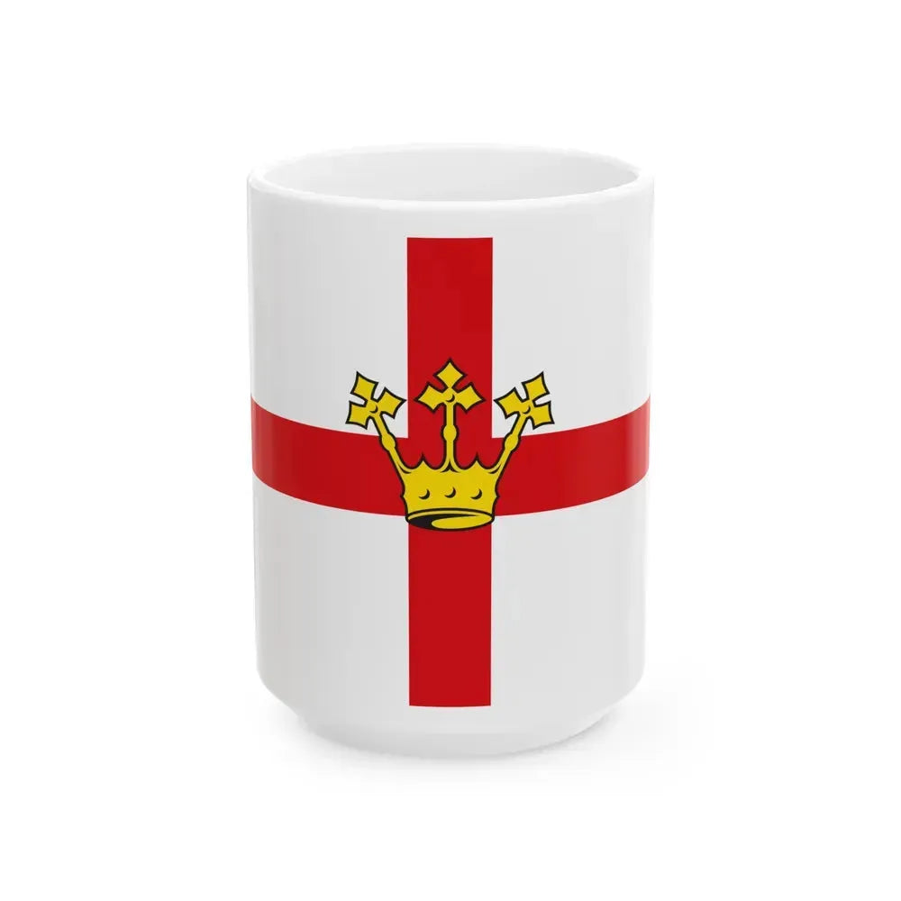 Flag of Koblenz Germany - White Coffee Mug 15oz - Go Mug Yourself