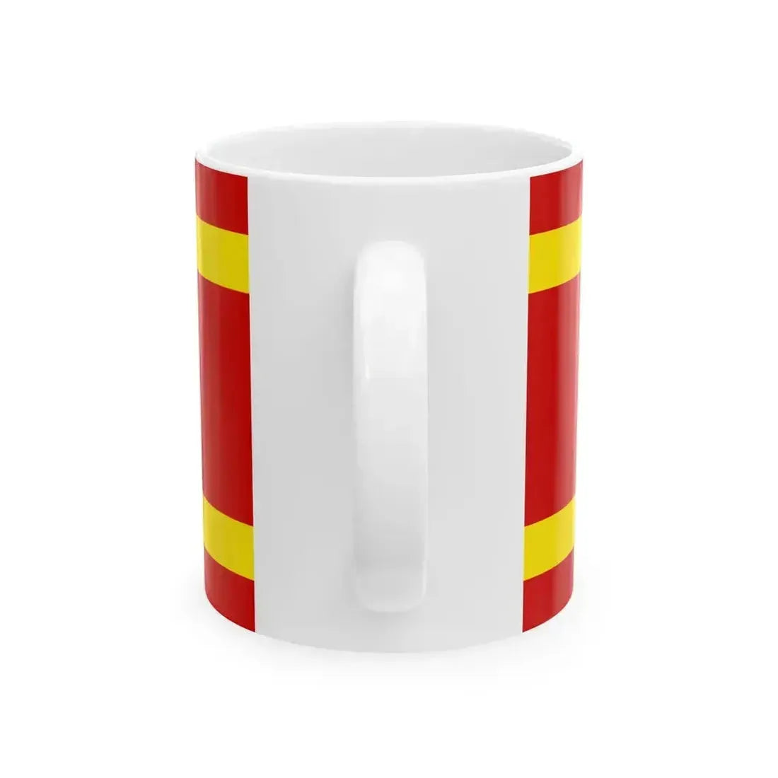 Flag of Kocani Municipality North Macedonia (North Macedonia) White Coffee Mug - Go Mug Yourself