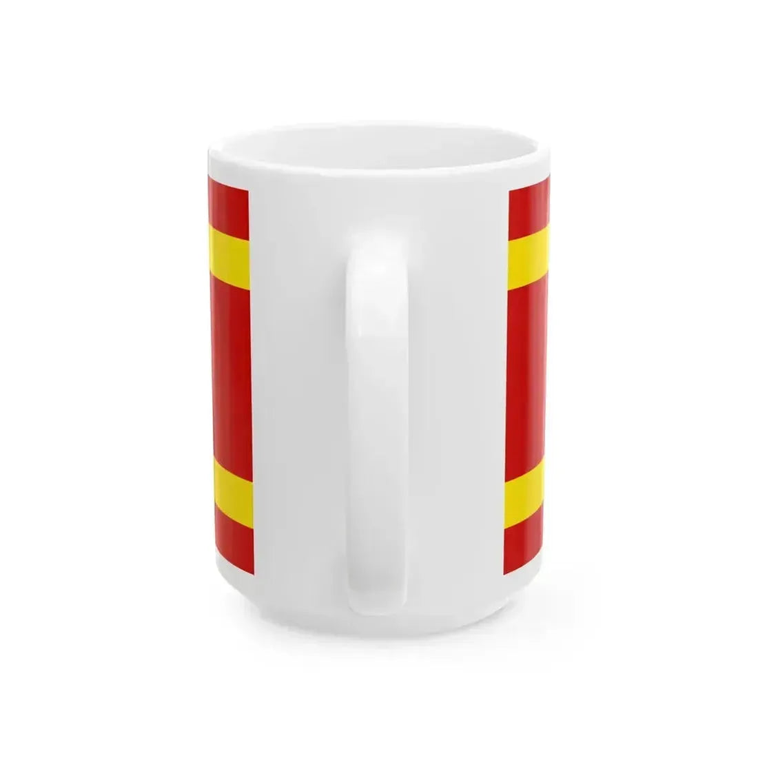 Flag of Kocani Municipality North Macedonia (North Macedonia) White Coffee Mug - Go Mug Yourself