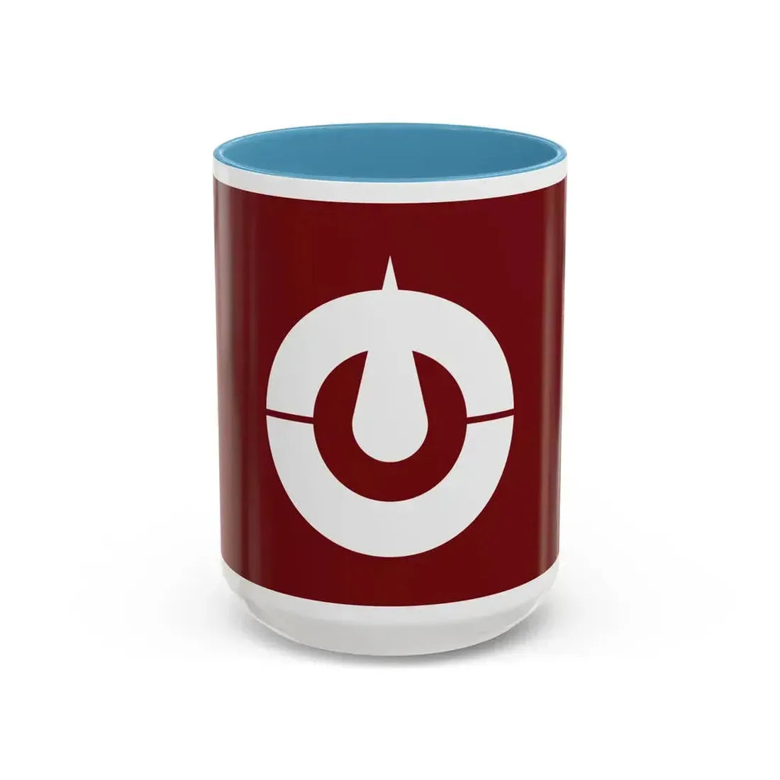 Flag of Kochi Prefecture Japan - Accent Coffee Mug 15oz Light Blue - Go Mug Yourself