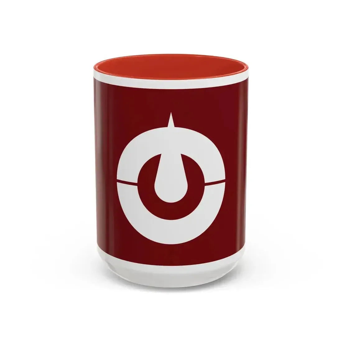 Flag of Kochi Prefecture Japan - Accent Coffee Mug 15oz Red - Go Mug Yourself