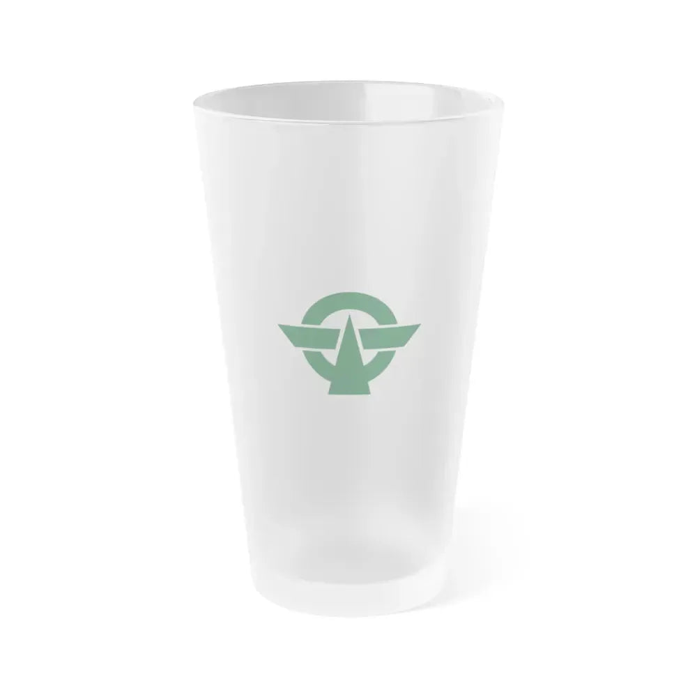 Flag of Kodaira Tokyo Japan - Frosted Pint Glass 16oz 16oz Frosted - Go Mug Yourself