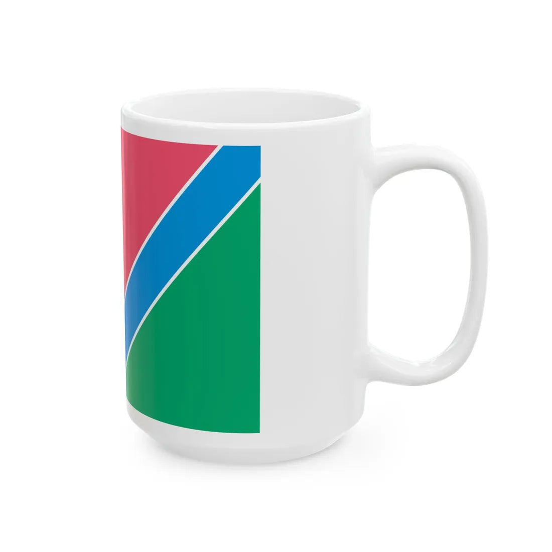 Flag of Kompaniivka raion (Ukraine) White Coffee Mug - Go Mug Yourself
