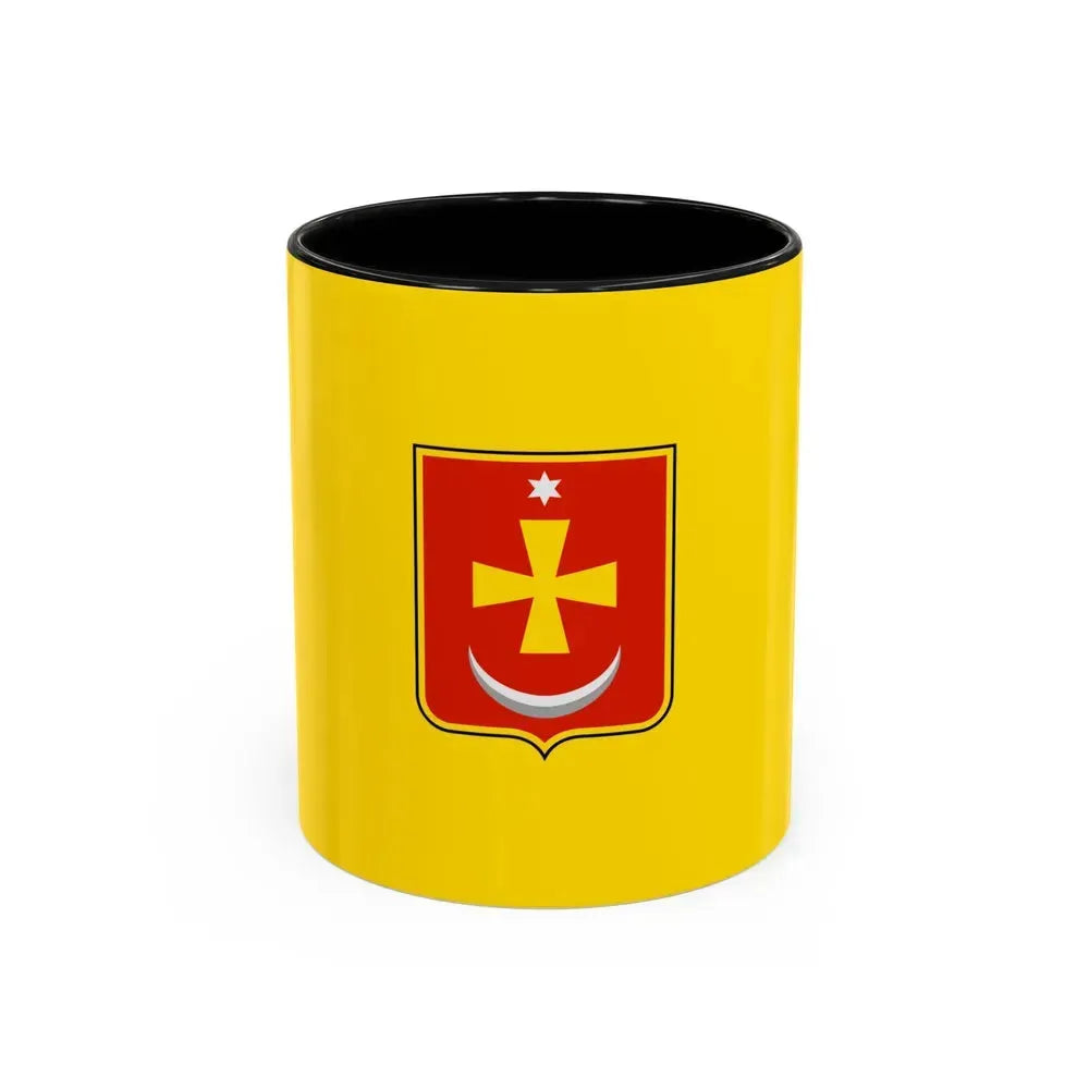 Flag of Konotop Ukraine - Accent Coffee Mug 11oz Black - Go Mug Yourself