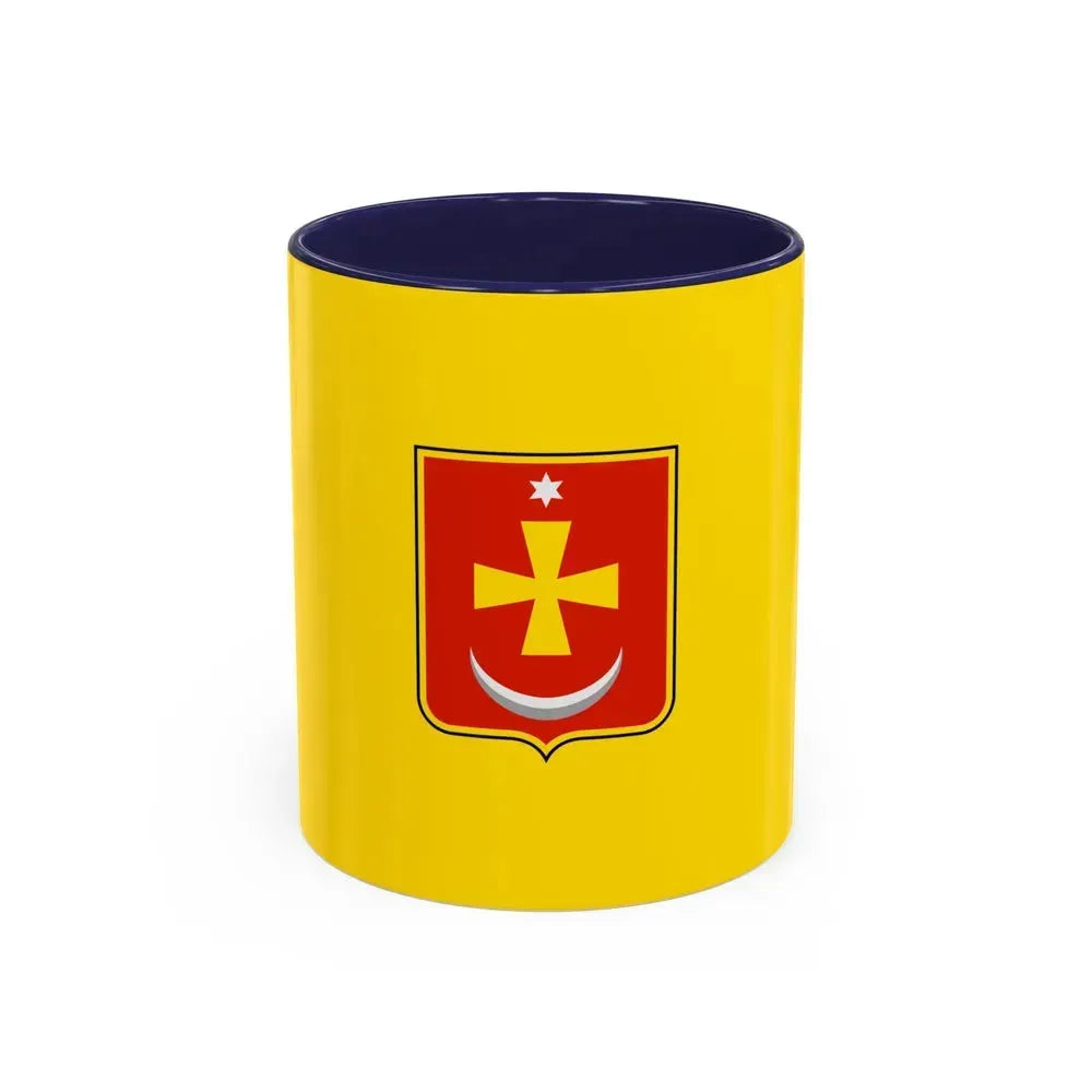 Flag of Konotop Ukraine - Accent Coffee Mug 11oz Navy - Go Mug Yourself