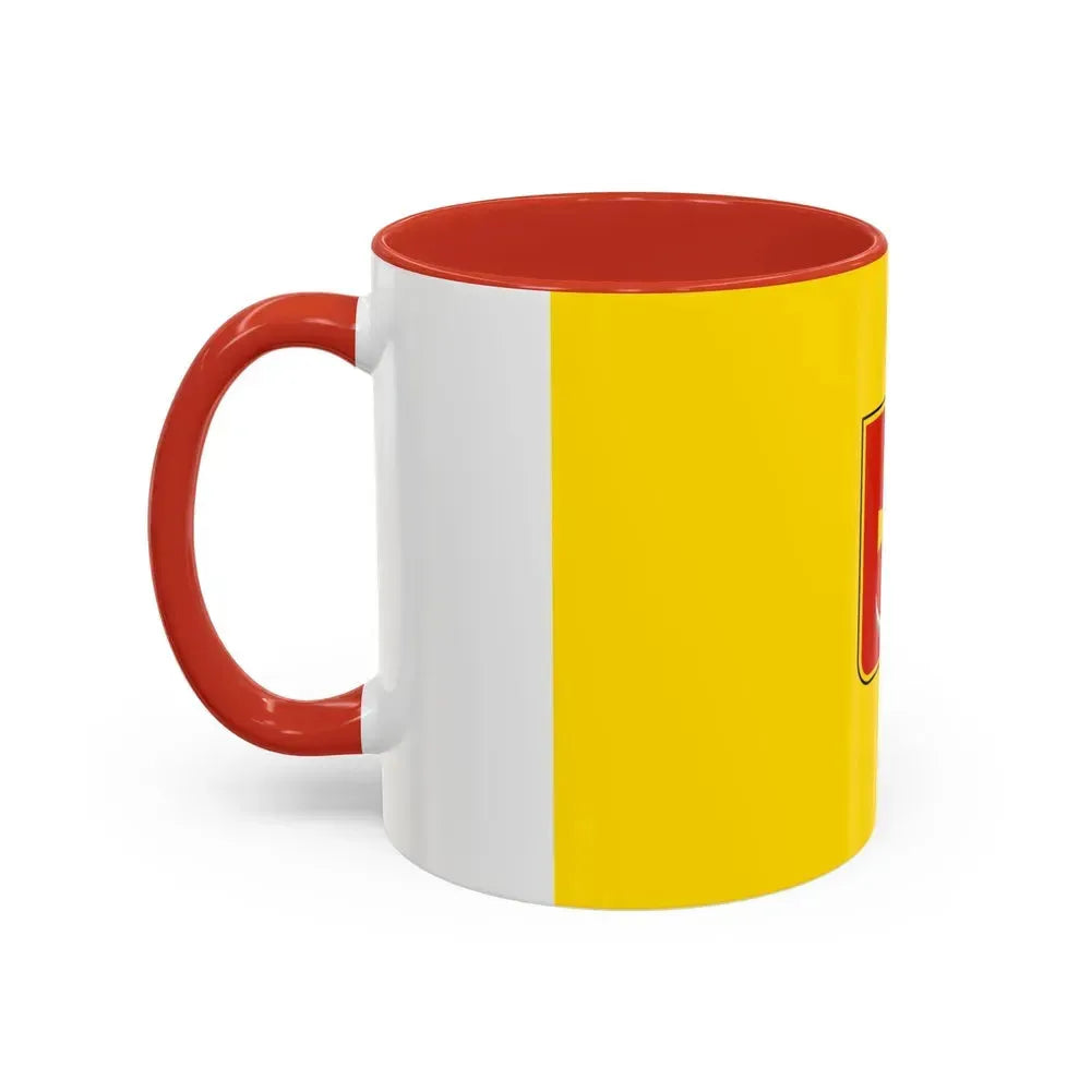 Flag of Konotop Ukraine - Accent Coffee Mug - Go Mug Yourself