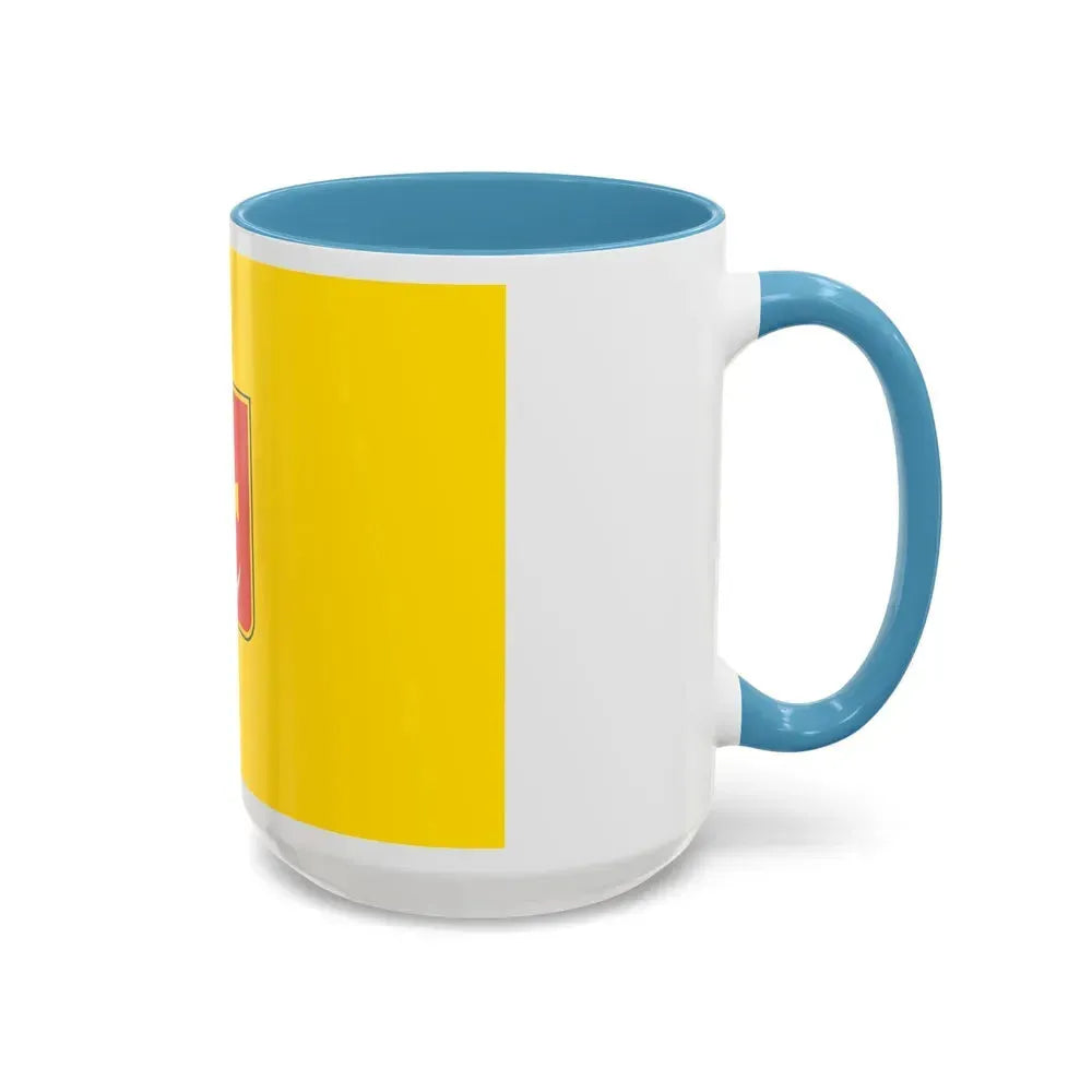 Flag of Konotop Ukraine - Accent Coffee Mug - Go Mug Yourself