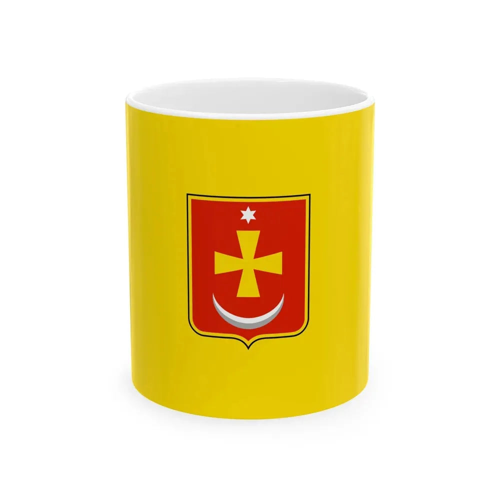 Flag of Konotop Ukraine - White Coffee Mug 11oz - Go Mug Yourself