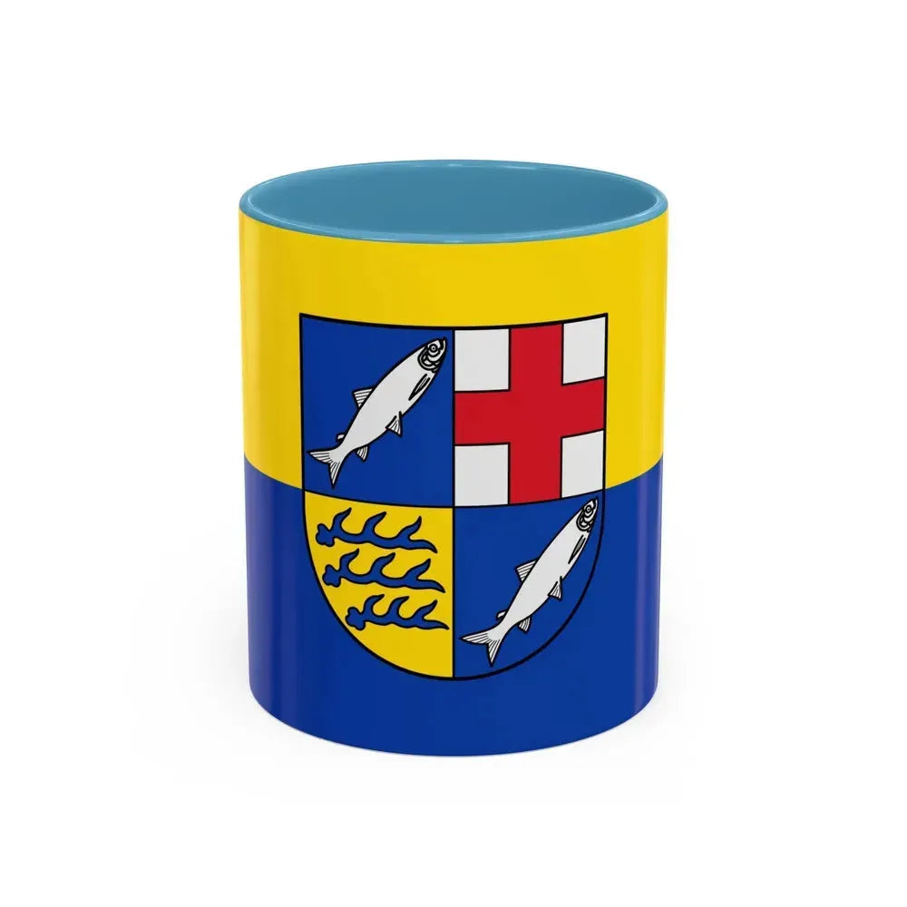 Flag of Konstanz Germany - Accent Coffee Mug 11oz Light Blue - Go Mug Yourself