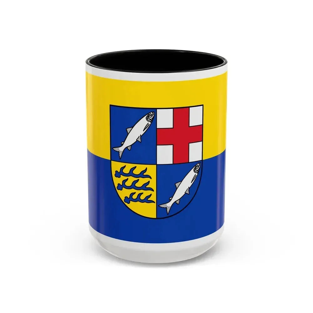 Flag of Konstanz Germany - Accent Coffee Mug 15oz Black - Go Mug Yourself