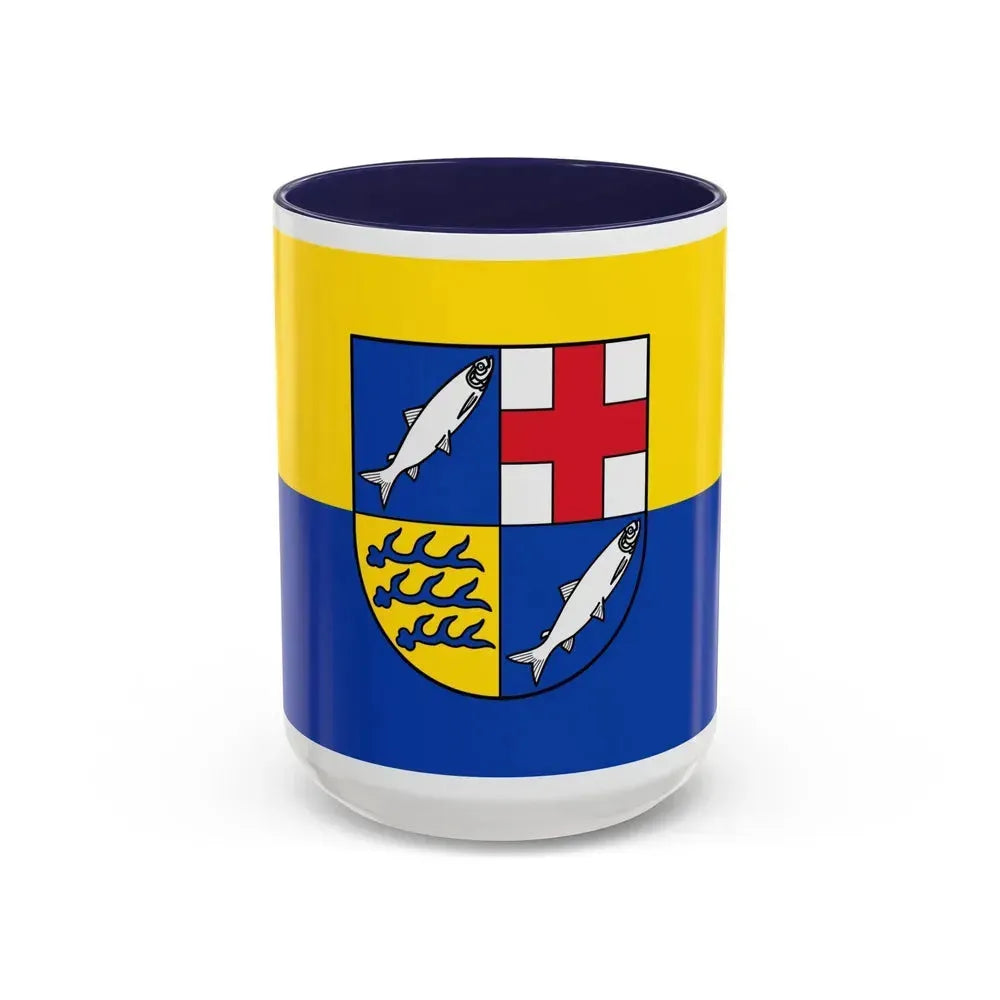 Flag of Konstanz Germany - Accent Coffee Mug 15oz Navy - Go Mug Yourself
