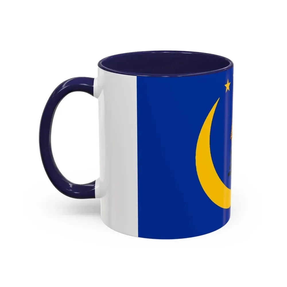 Flag of Koror Palau - Accent Coffee Mug - Go Mug Yourself