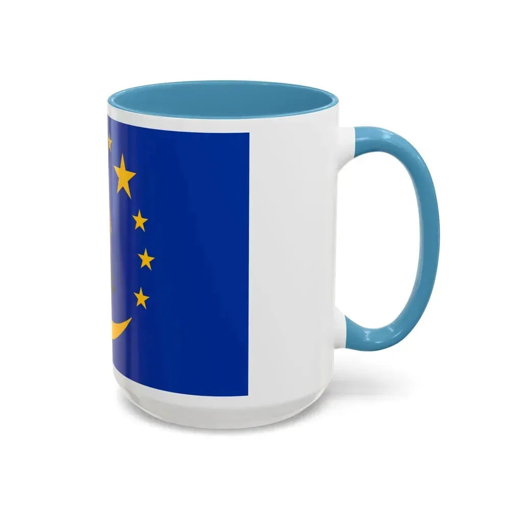 Flag of Koror Palau - Accent Coffee Mug - Go Mug Yourself