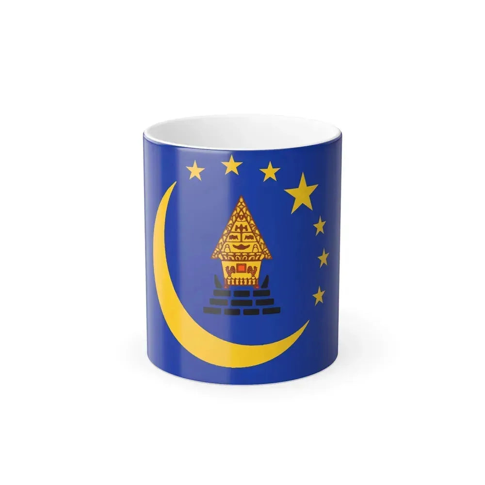 Flag of Koror Palau - Color Changing Coffee Mug 11oz - Go Mug Yourself