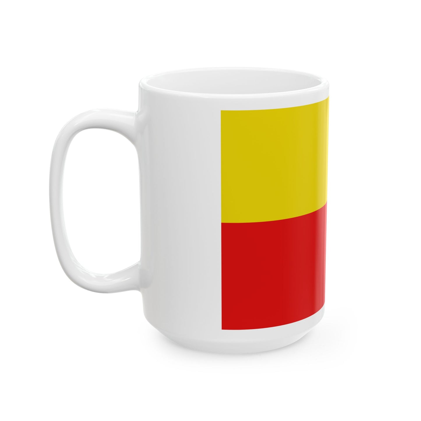 Flag of Kortessem (Belgium) White Coffee Mug-Go Mug Yourself
