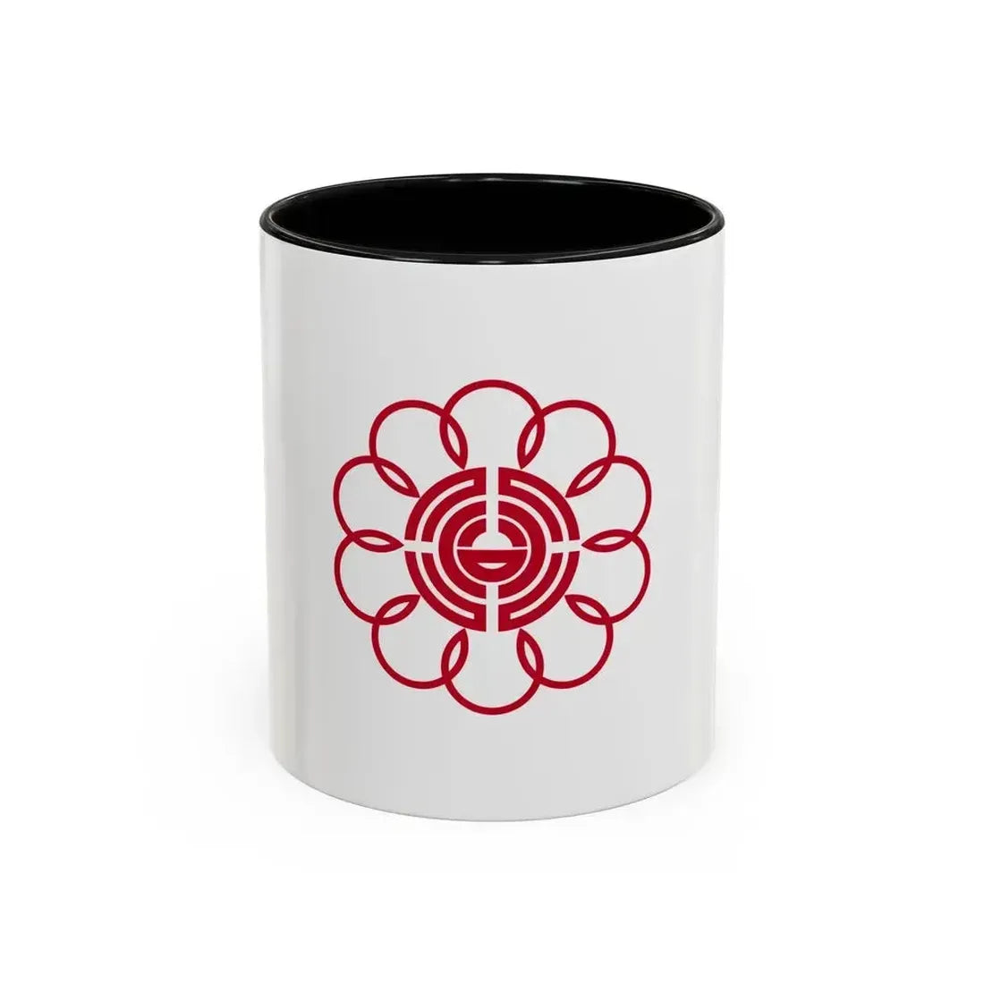 Flag of Koshigaya Saitama Japan - Accent Coffee Mug 11oz Black - Go Mug Yourself