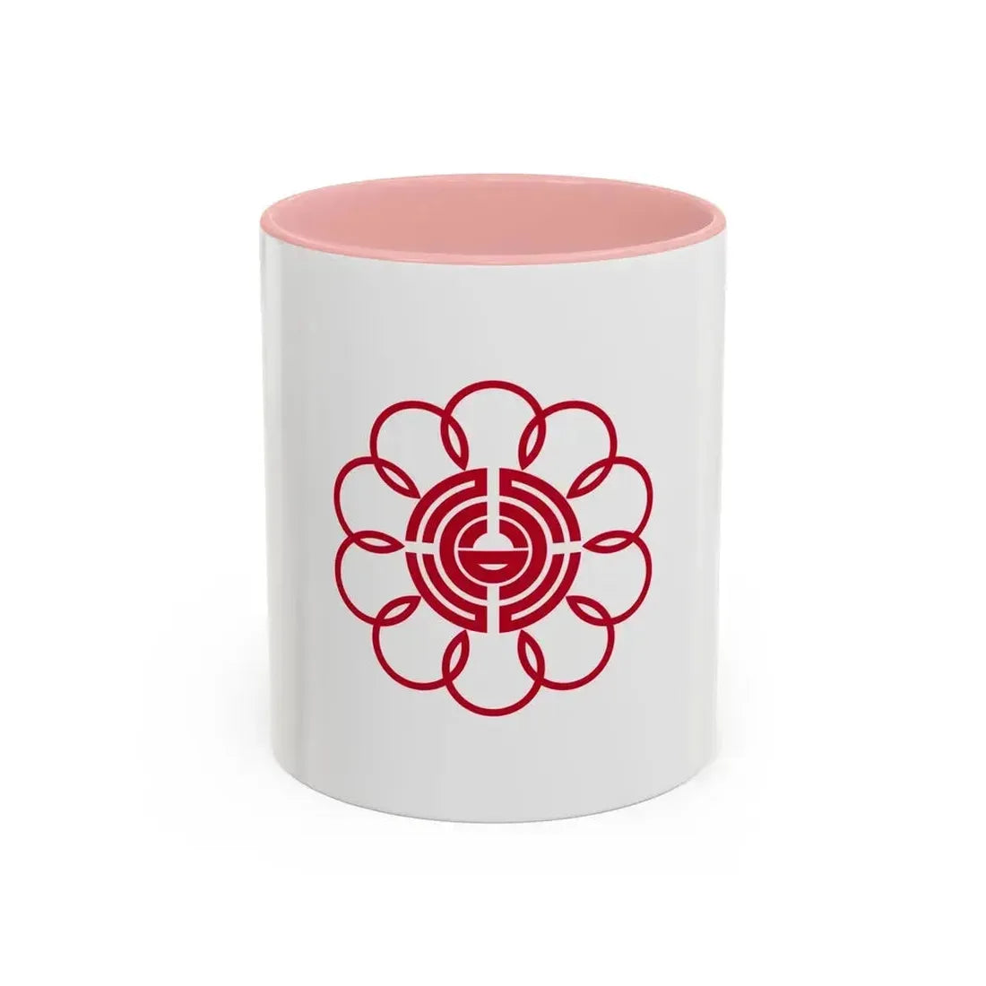 Flag of Koshigaya Saitama Japan - Accent Coffee Mug 11oz Pink - Go Mug Yourself