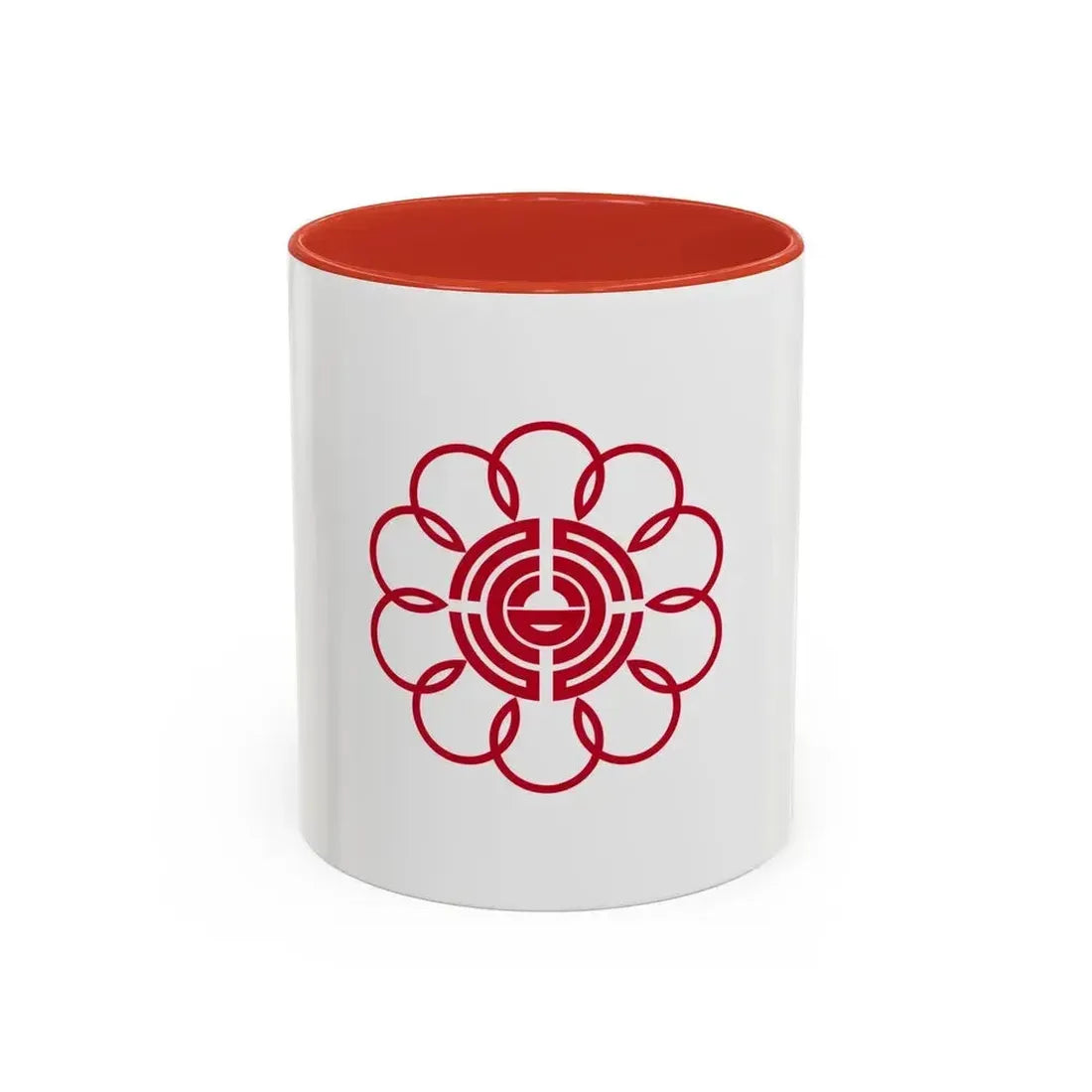 Flag of Koshigaya Saitama Japan - Accent Coffee Mug 11oz Red - Go Mug Yourself
