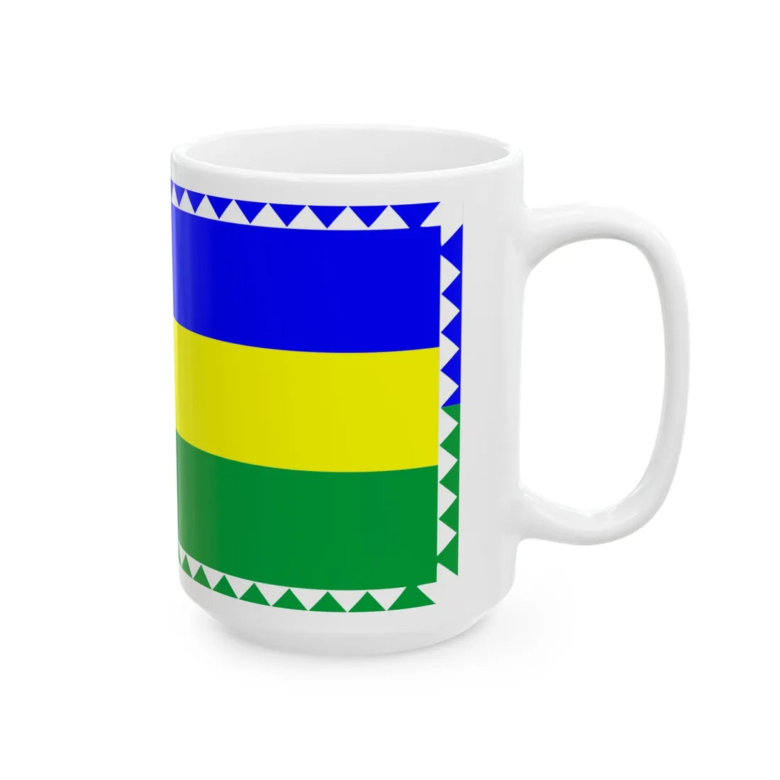 Flag of Kosiv Raion (Ukraine) White Coffee Mug - Go Mug Yourself
