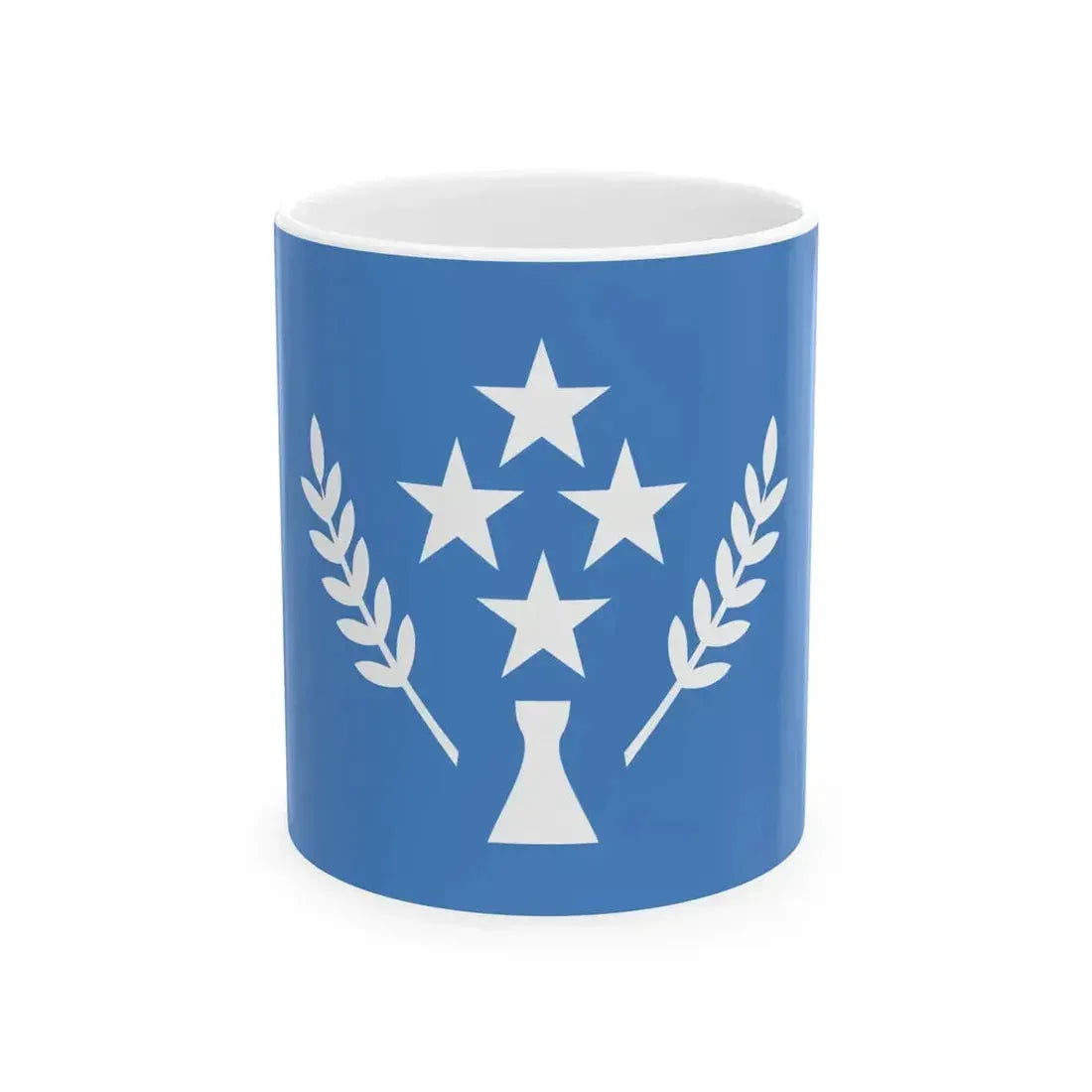 Flag of Kosrae (Micronesia) White Coffee Mug 11oz - Go Mug Yourself