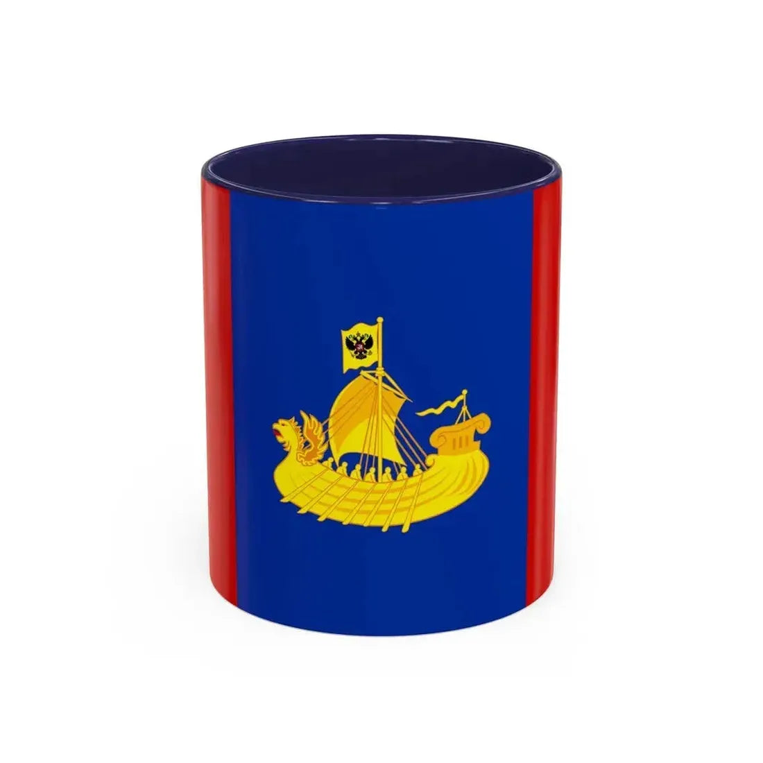 Flag of Kostroma Oblast Russia - Accent Coffee Mug 11oz Navy - Go Mug Yourself