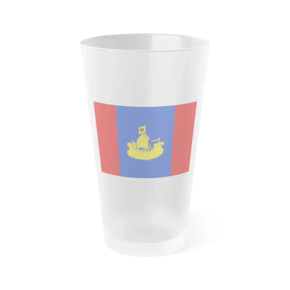 Flag of Kostroma Oblast Russia - Frosted Pint Glass 16oz 16oz Frosted - Go Mug Yourself
