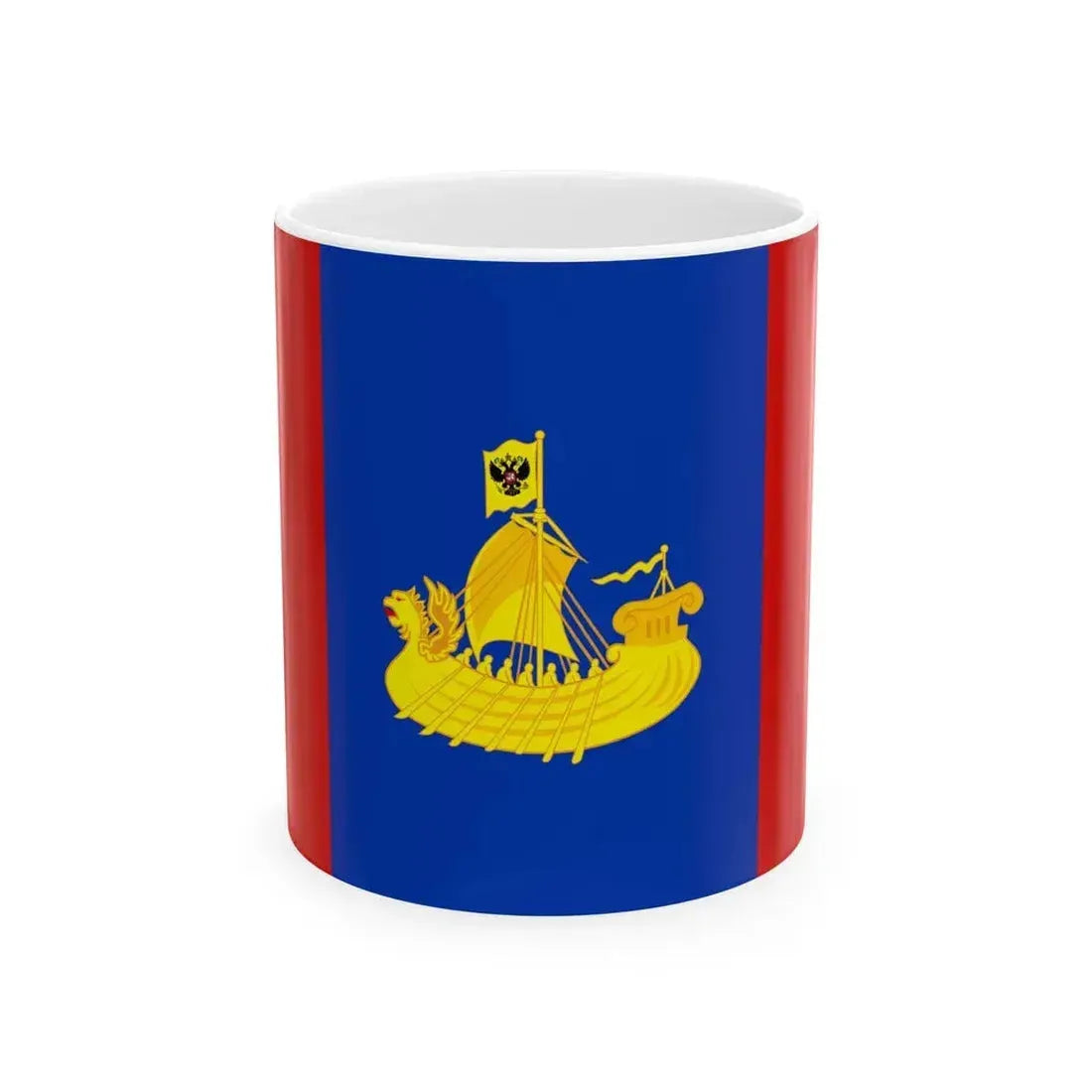 Flag of Kostroma Oblast Russia - White Coffee Mug 11oz - Go Mug Yourself