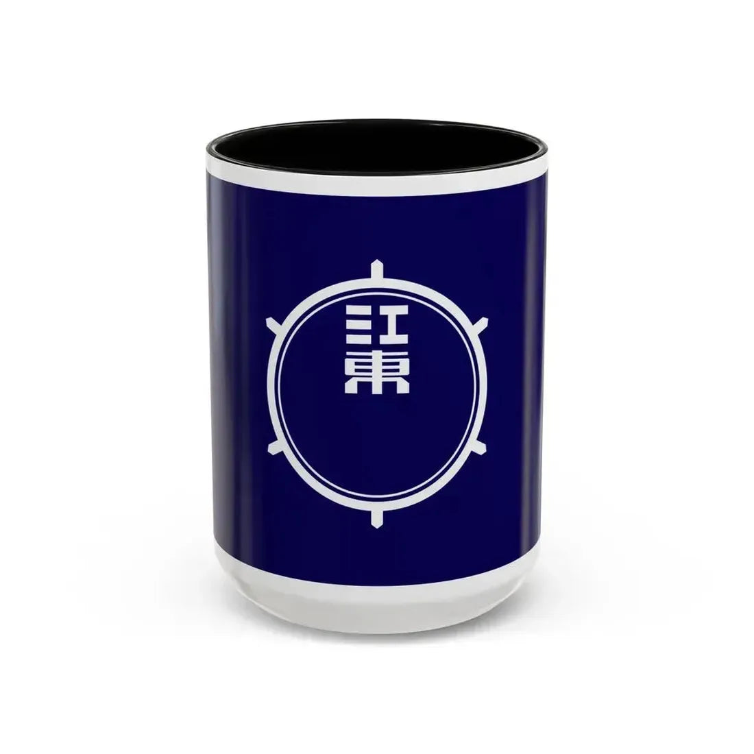 Flag of Koto Tokyo Japan - Accent Coffee Mug 15oz Black - Go Mug Yourself