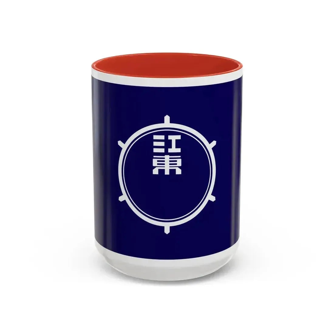 Flag of Koto Tokyo Japan - Accent Coffee Mug 15oz Red - Go Mug Yourself