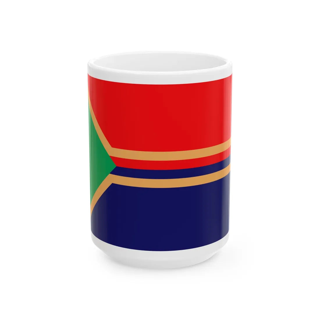 Flag of Koziatyn (Ukraine) White Coffee Mug 15oz - Go Mug Yourself