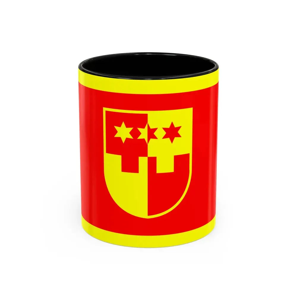 Flag of Krapina Zagorje County Croatia - Accent Coffee Mug 11oz Black - Go Mug Yourself