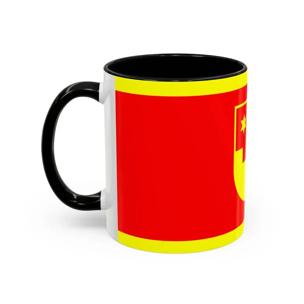 Flag of Krapina Zagorje County Croatia - Accent Coffee Mug - Go Mug Yourself