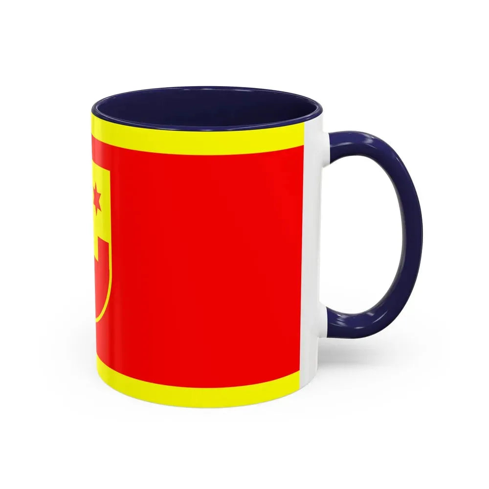 Flag of Krapina Zagorje County Croatia - Accent Coffee Mug - Go Mug Yourself